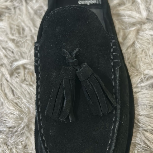 Jeffrey Campbell Wrkathome Tassel Slip-On Mules In Black Suede size 6 - Picture 10 of 12